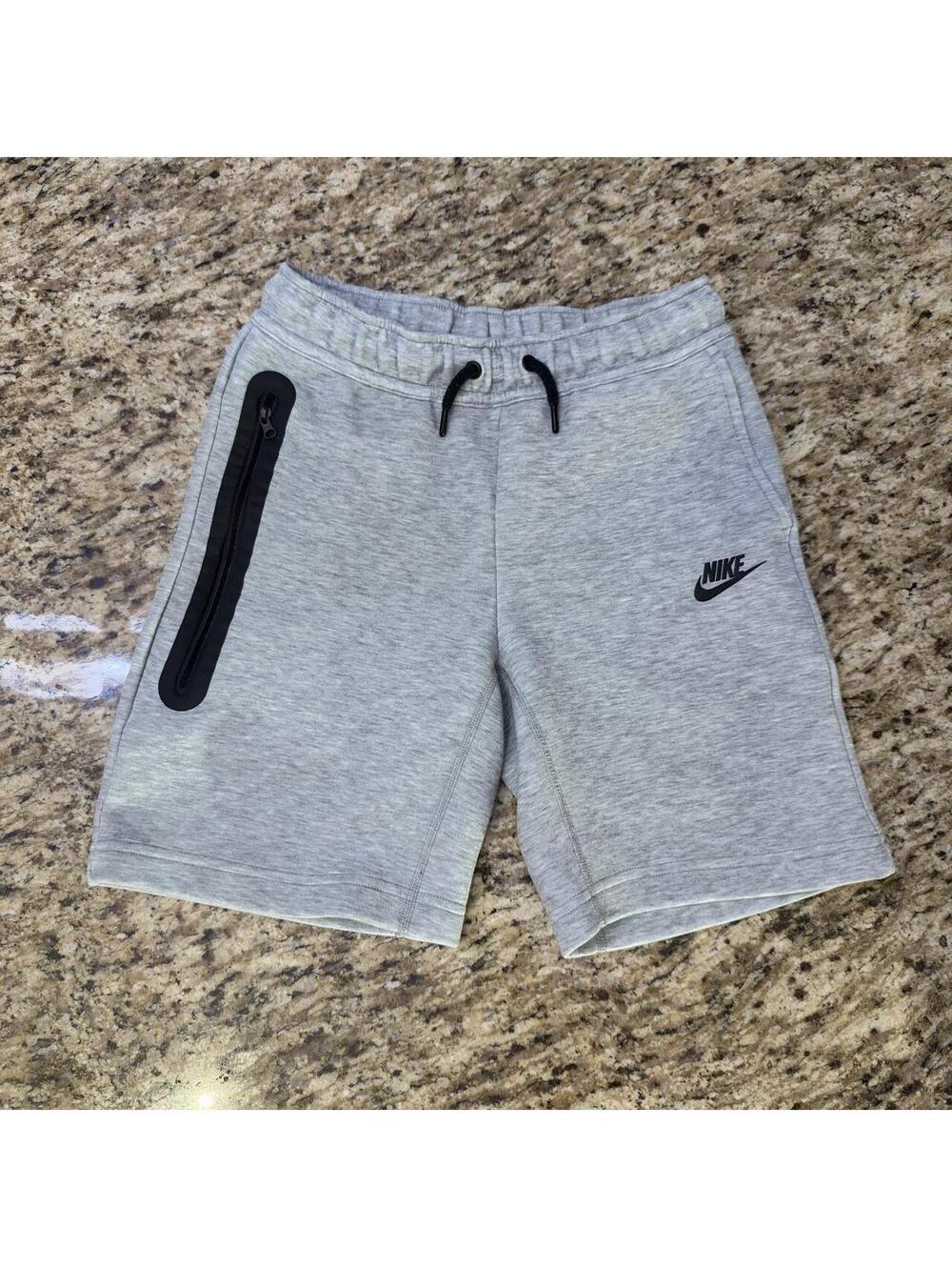 Gray Nike Tech Fleece shorts size M Boys